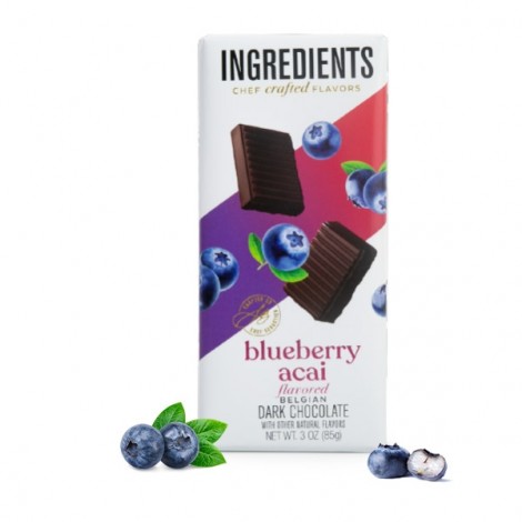 Blueberry Acai Dark Chocolate Bar (3oz)