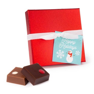 Holiday 4pc Red Sparkle Truffle Gift Box
