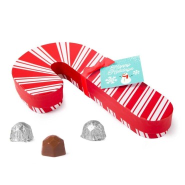 Holiday Candy Cane Hazelnut Truffle Gift Box