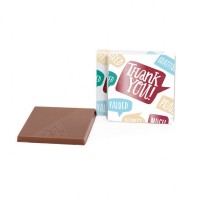 "Thank You" 1.75" Milk Chocolate Deluxe Thins